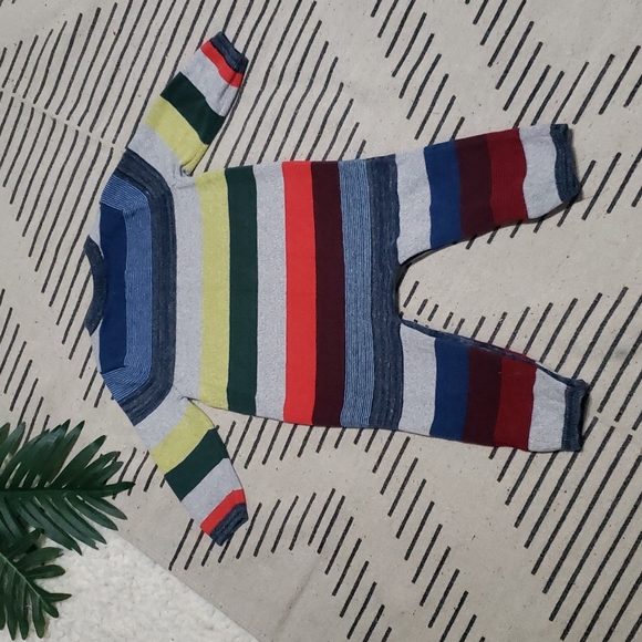 👶🏾Gently worn boys "Baby Gap" striped 1 piece jumpsuit size 12-18m - Picture 2 of 3